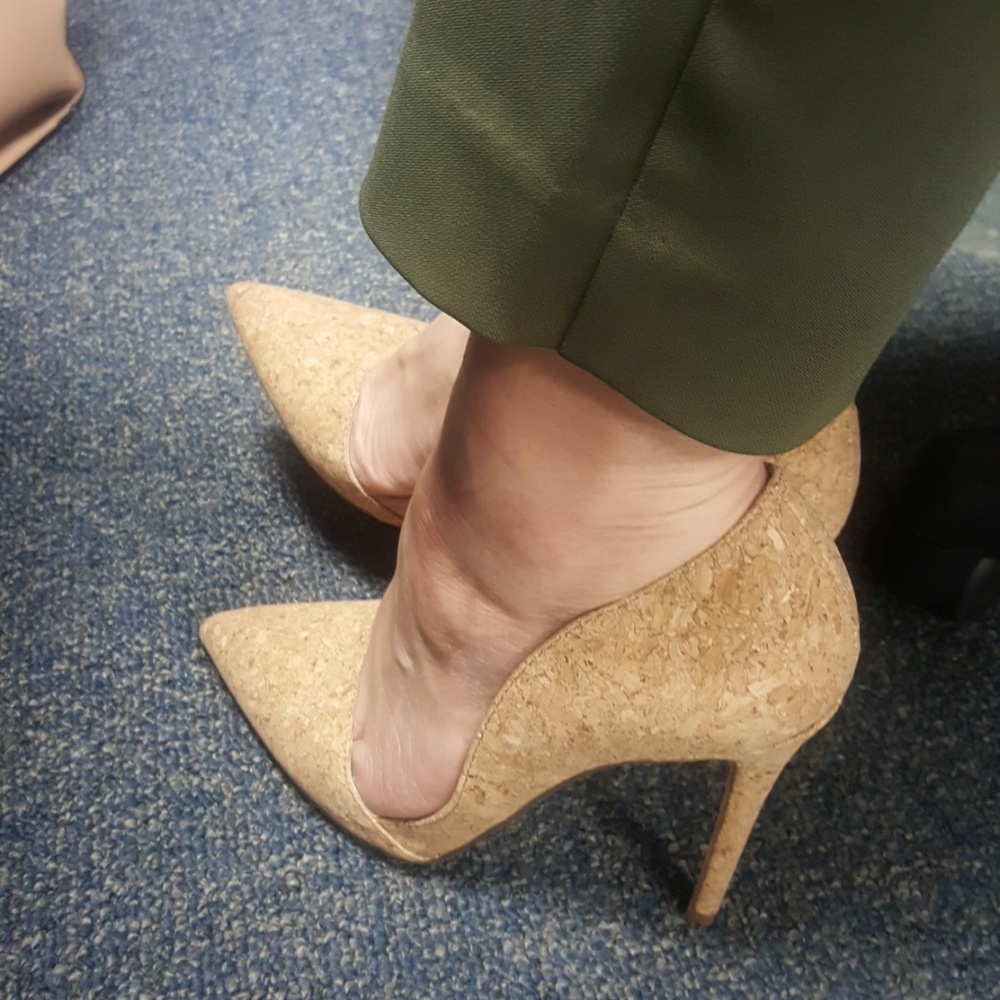 Very cute cork heels.Closing Poshmark on Saturday
